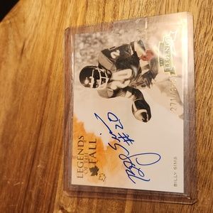 OU Billy Sims #20 Autograph Card Oklahoma University Heisman Trophy